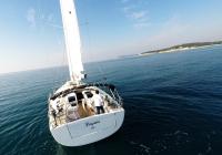 sailing yacht sailboat stern Hanse 505 sailing yacht sea